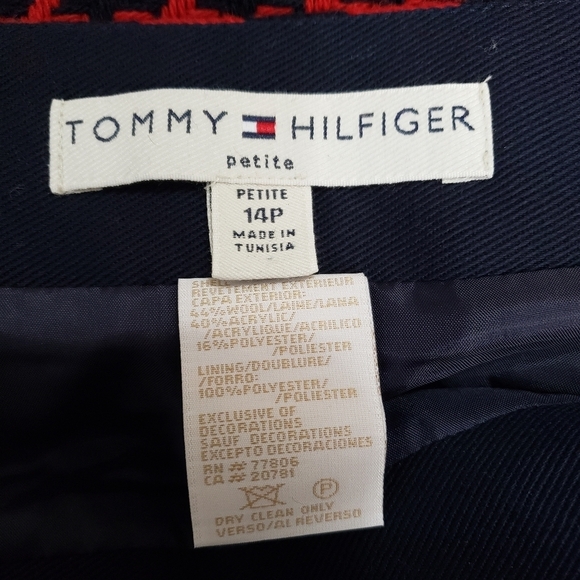 Y2K Tommy Hilfiger red houndstooth mini skirt - Picture 5 of 7